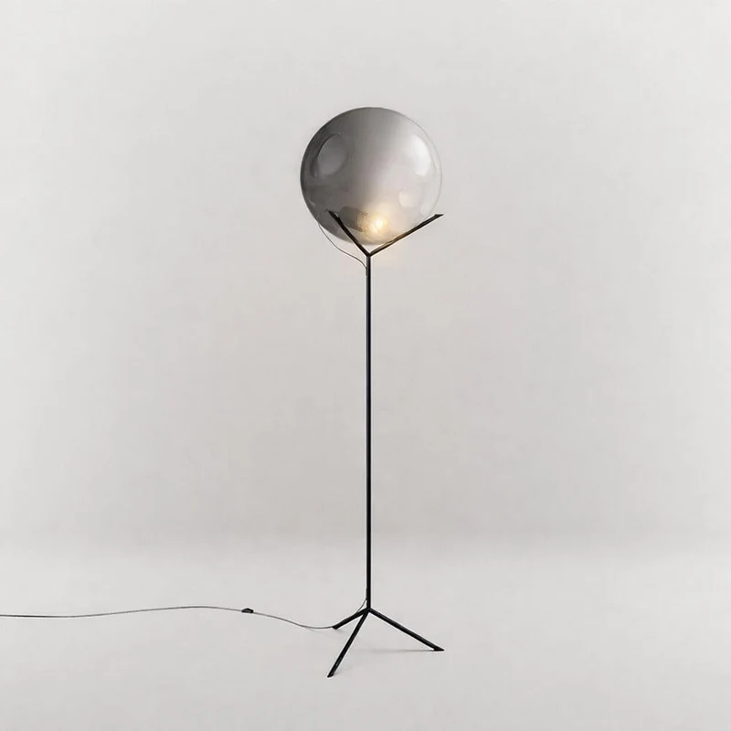 s.luce Stehleuchte Orb Poseidon mit Glaskugel 175cm