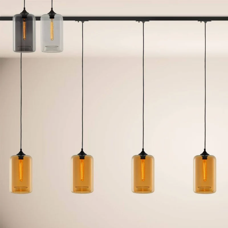 s.luce Cruet Up Esstisch-Pendellampe 1-Phasen-Schiene Endeinspeiser