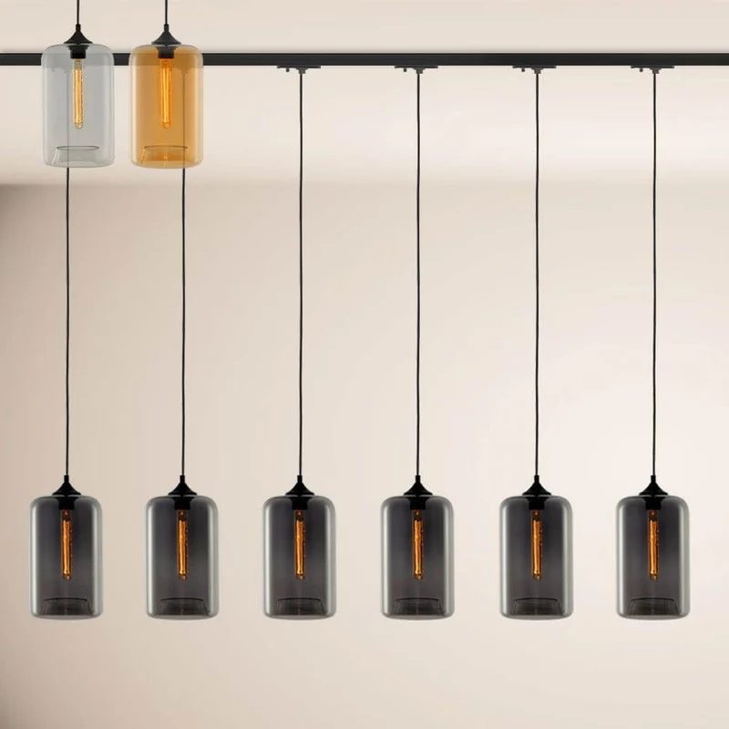 s.luce Cruet Up Esstisch-Pendellampe 1-Phasen-Schiene Endeinspeiser