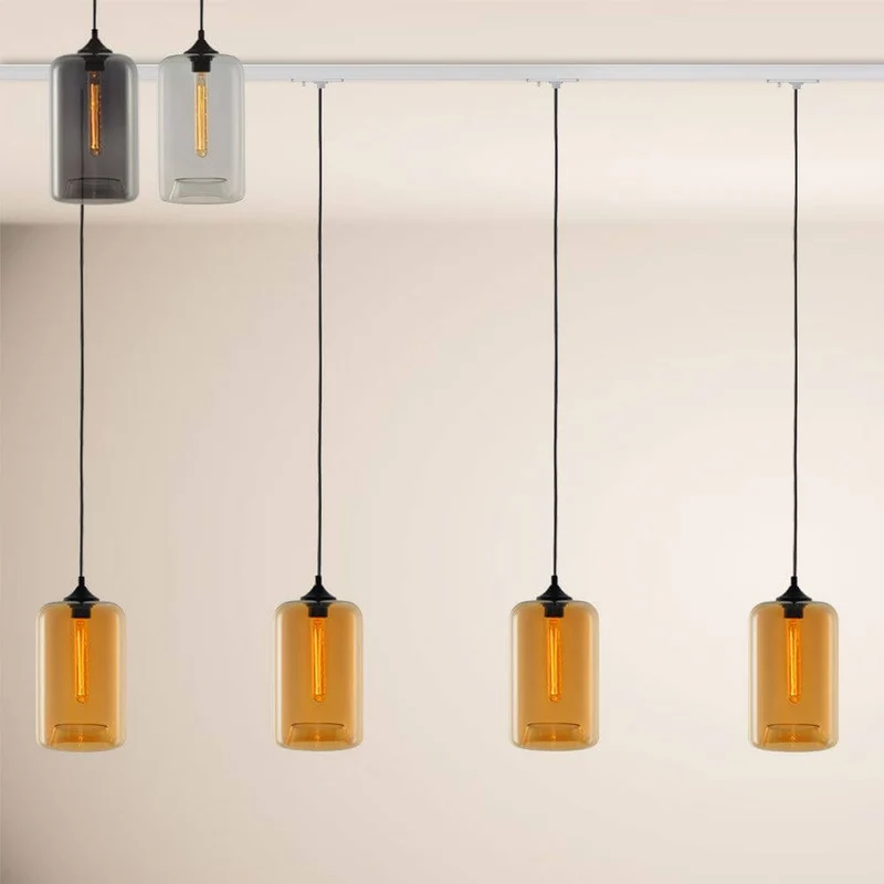 s.luce Cruet Up Esstisch-Hängeleuchte 1-Phasen-Schiene Mitteleinspeiser