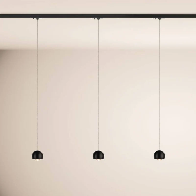 s.luce Beam LED Hängeleuchte 1-Phasen-Schienensystem Endeinspeiser