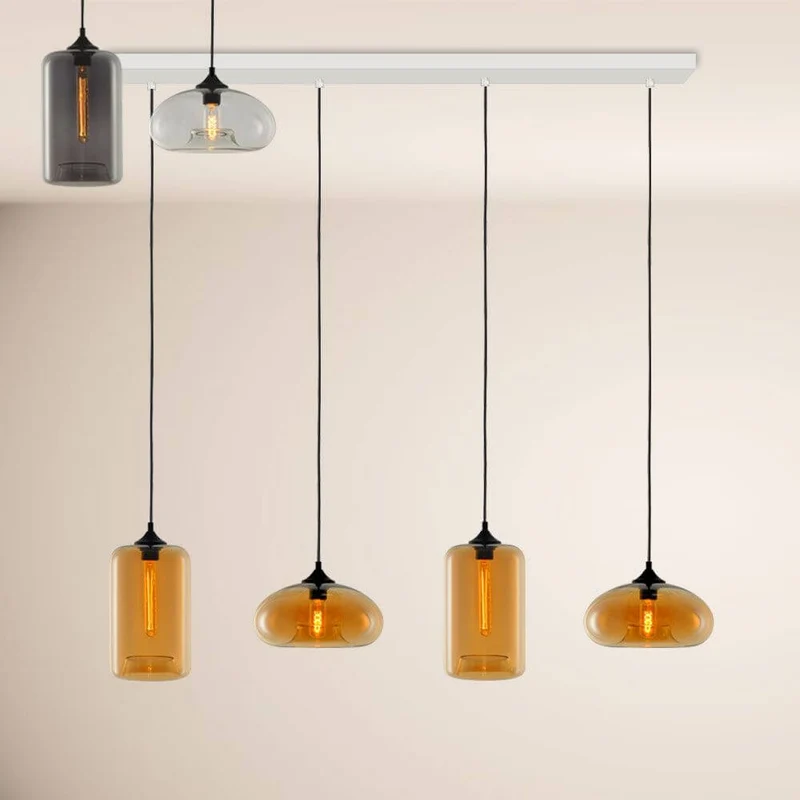 s.luce Cruet Esszimmerlampe 2 bis 5-flammig Balken 160cm