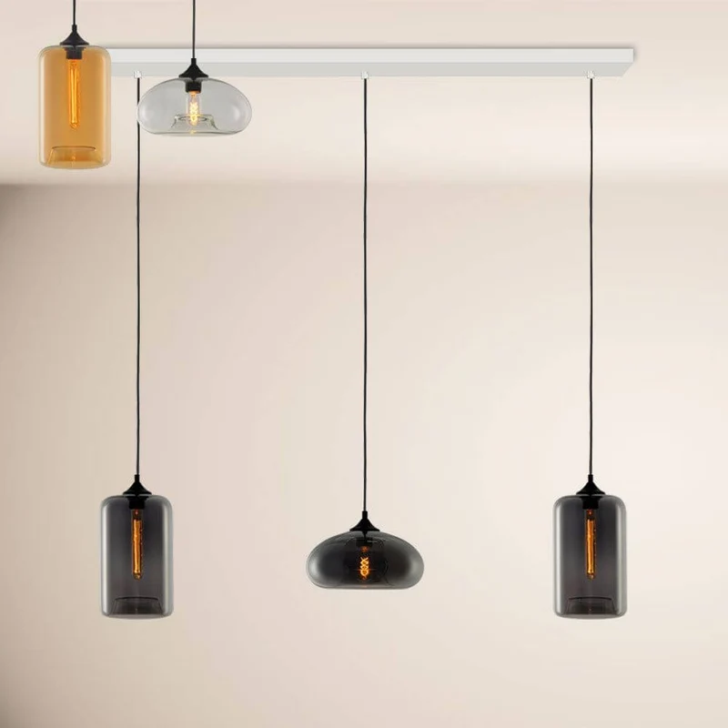 s.luce Cruet Esszimmerlampe 2 bis 5-flammig Balken 160cm