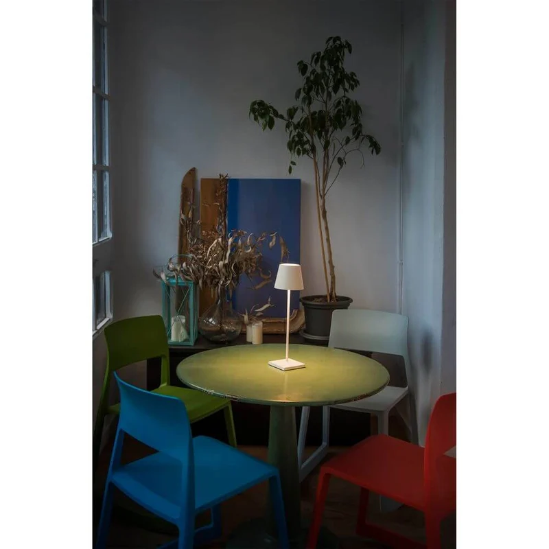 LED Akku-Außentischlampe TOC IP54 Weiß