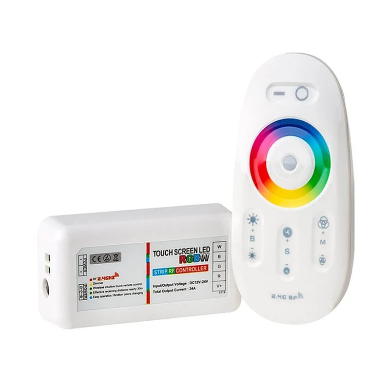 RGBW Funkcontroller mit Fernbedienung 12V-24V bis 10A