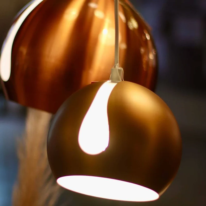s.luce Ball Metall Esszimmerlampe Kombination Ø 20cm 120cm