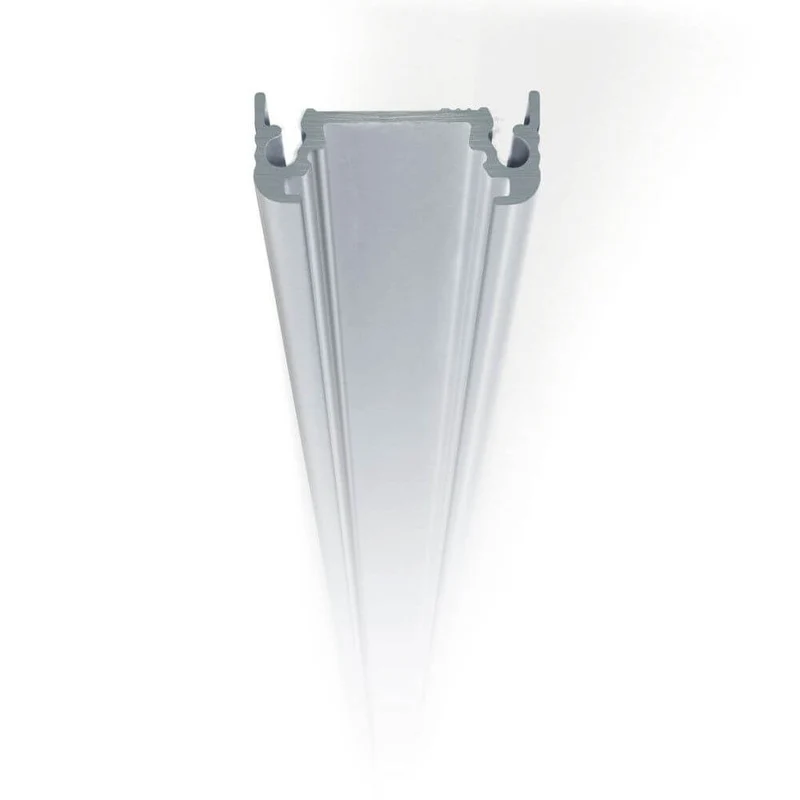 Aufbauprofil flach 200cm Alu-eloxiert ohne Abdeckung für LED-Strips