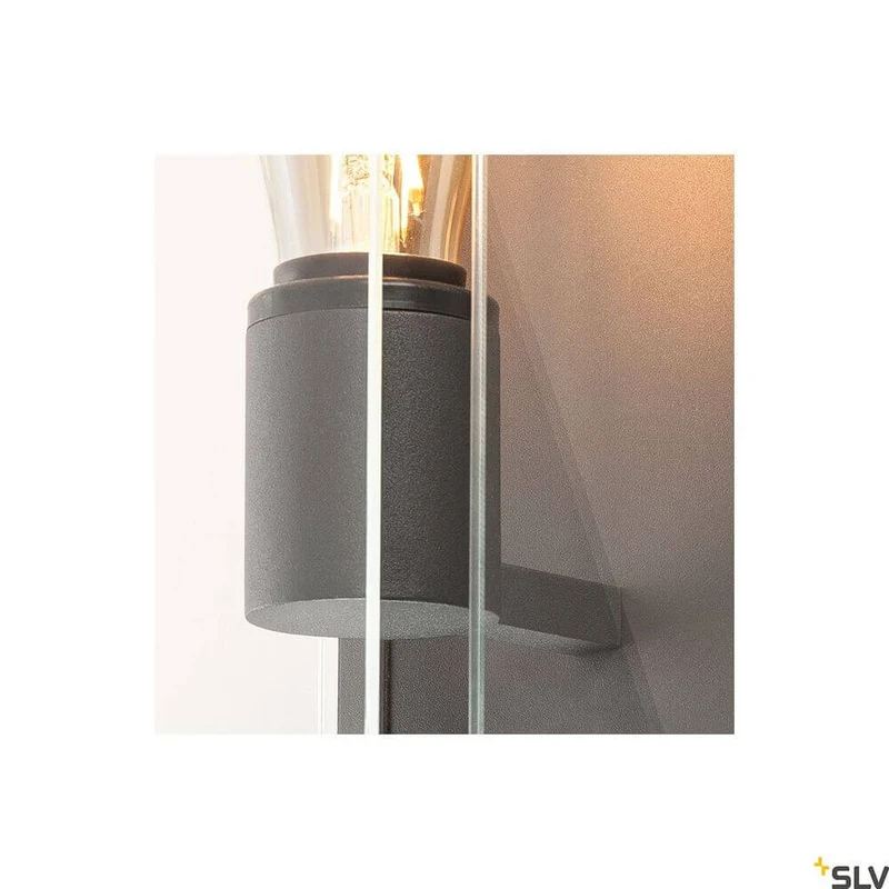Quadrulo E27 Außen-Wandlampe Anthrazit