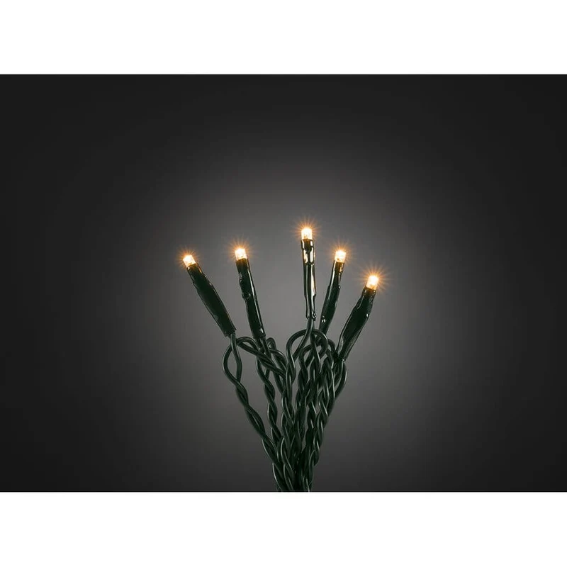 6m Micro LED Lichterkette 100 bernsteinfarbene Dioden