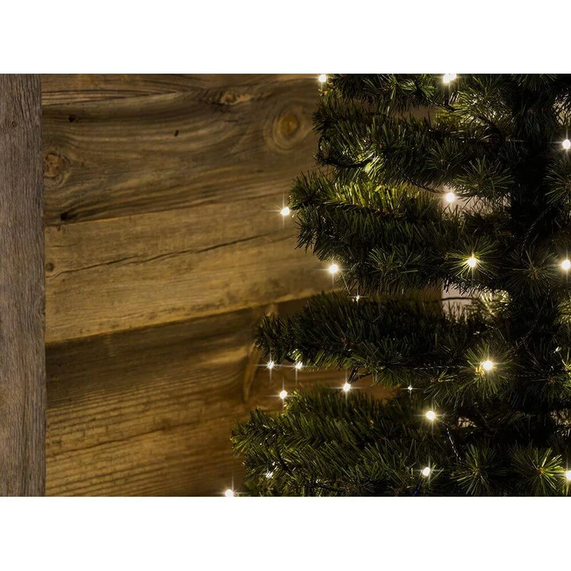 3,6m Micro LED Lichterkette gefrostet 100 Warmweiße Dioden