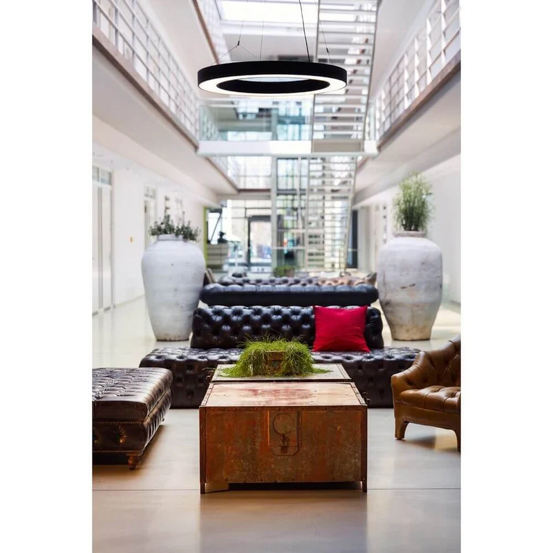 Medo Pro 90 Ring LED Pendelleuchte Schwarz