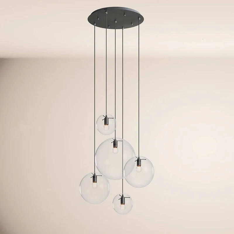 s.luce Orb 5-flammige Galerielampe Modular