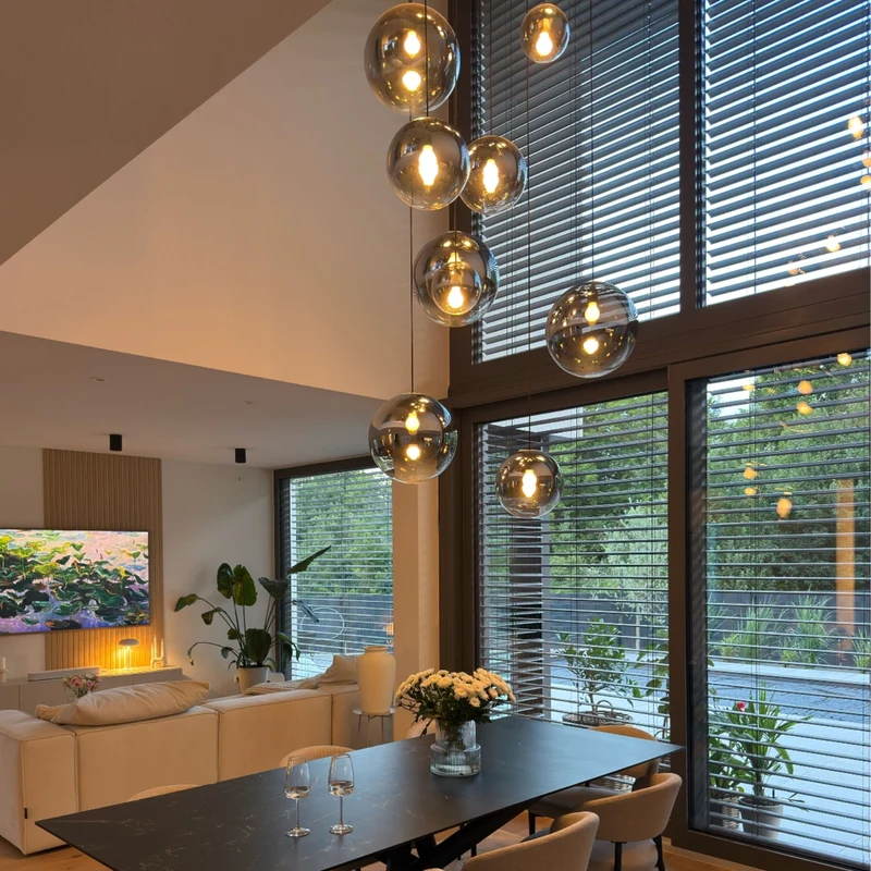 s.luce Orb Galerielampe 8-flammig Modular