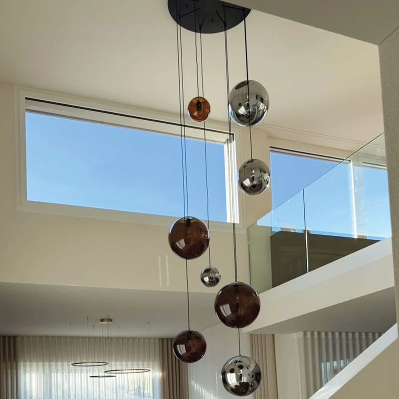 s.luce Orb Galerielampe 8-flammig Modular