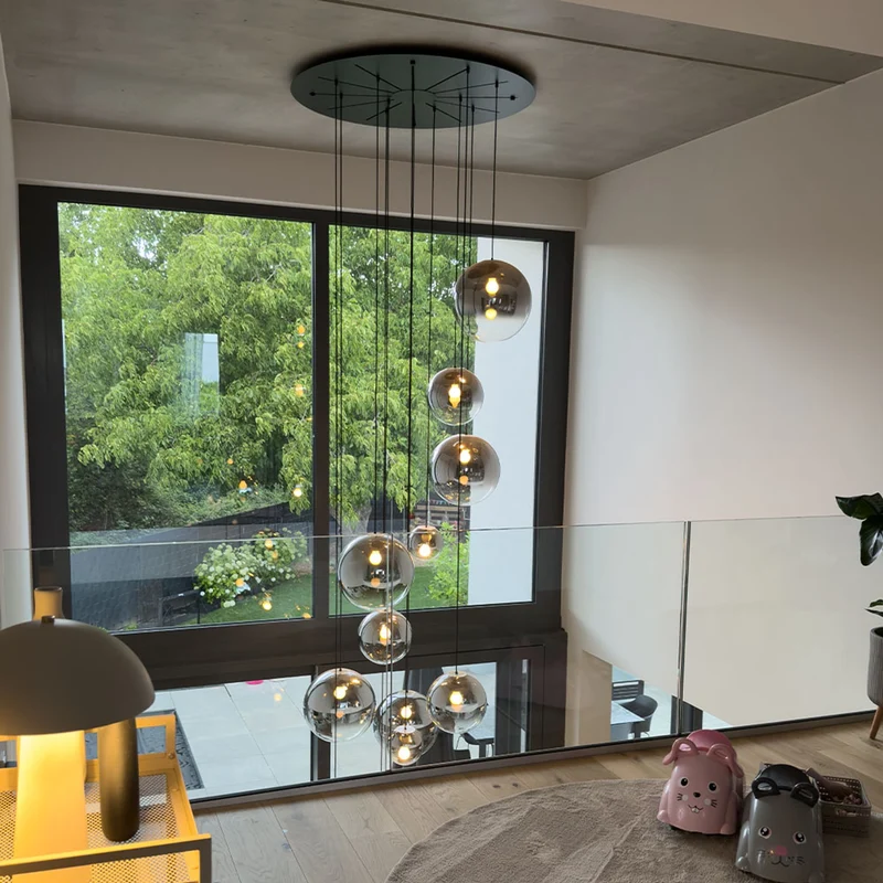 s.luce Orb Galerielampe 8-flammig Modular