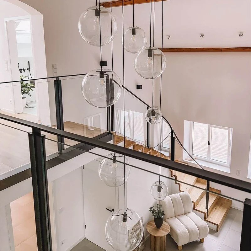 s.luce Orb Galerielampe 8-flammig Modular