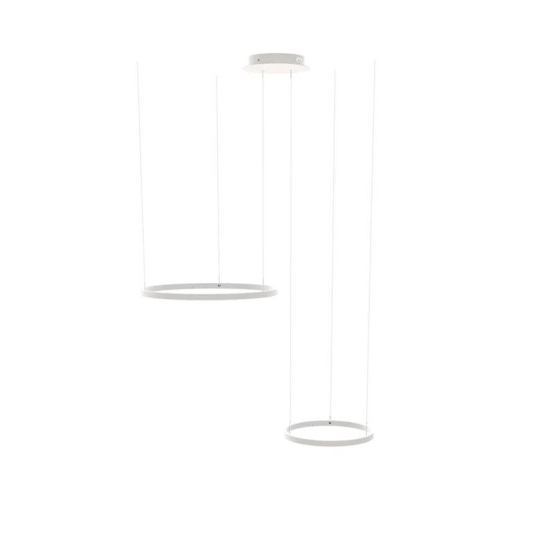 s.luce LED Ring Hängelampe 2-flammig Exzentrisch