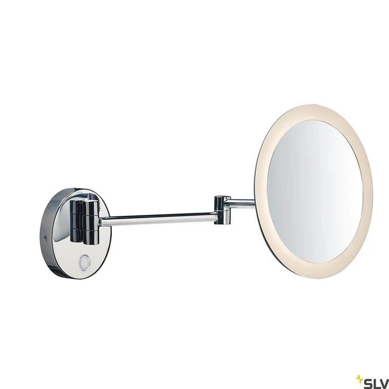 Maganda LED Badlampe mit Schminkspiegel Chrom CCT