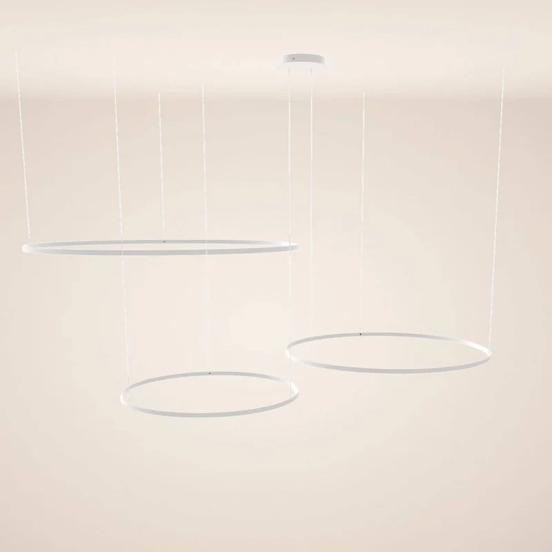 s.luce LED Ring Pendelleuchte 3-flammig Exzentrisch