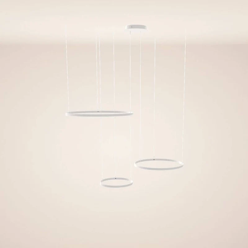 s.luce LED Ring Pendelleuchte 3-flammig Exzentrisch