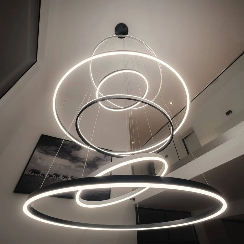 s.luce LED Ring Pendelleuchte 5-flammig Zentrisch
