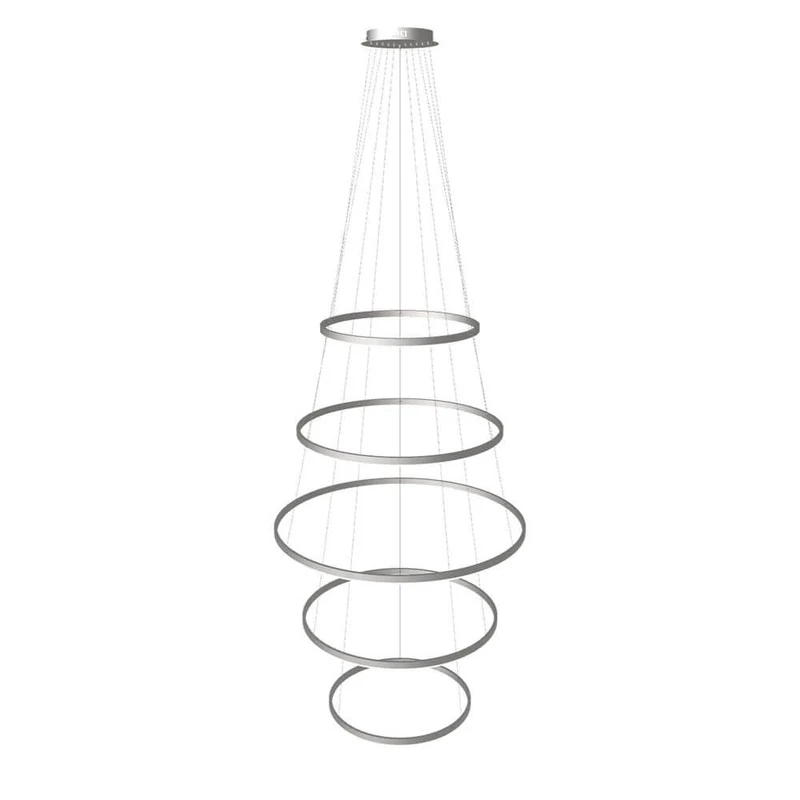 s.luce LED Ring Pendelleuchte 5-flammig Zentrisch