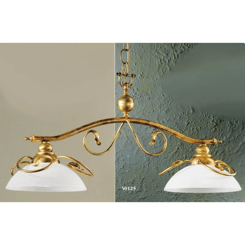 Cilenta Balken 2-flammig Gold-antik 40cm