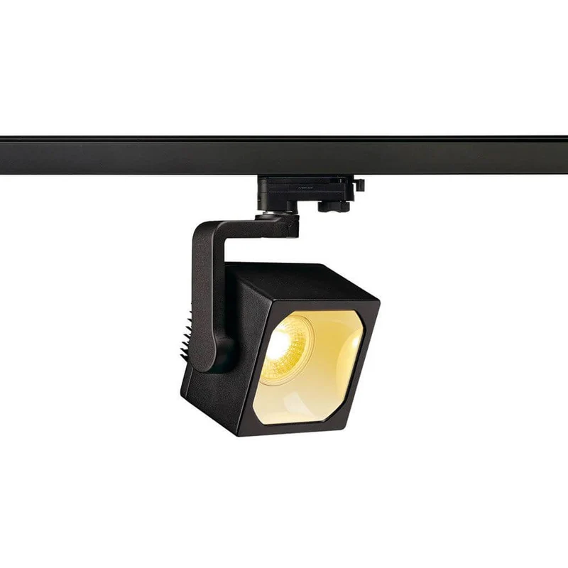 Euro Cube LED Spot für 3 Phasen Schiene 60° 4000K CRI90 Schwarz