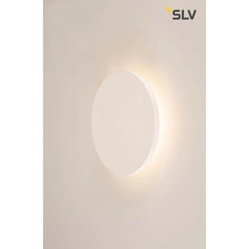 Plastra Gips Wandleuchte LED 3000K Rund Ø33cm