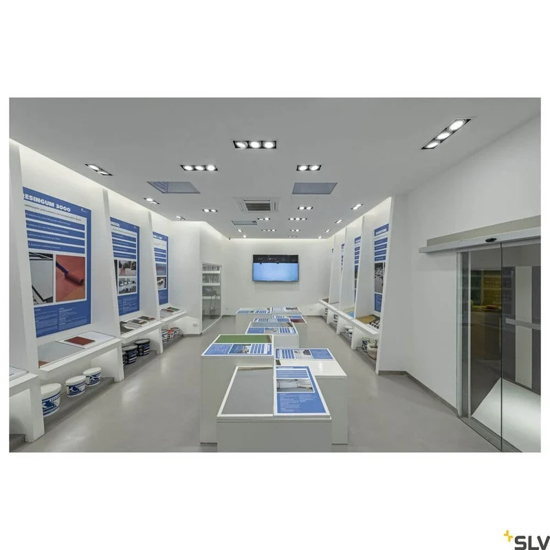 Kadux 2 ES111 Downlight eckig Weiß max. 2x50W