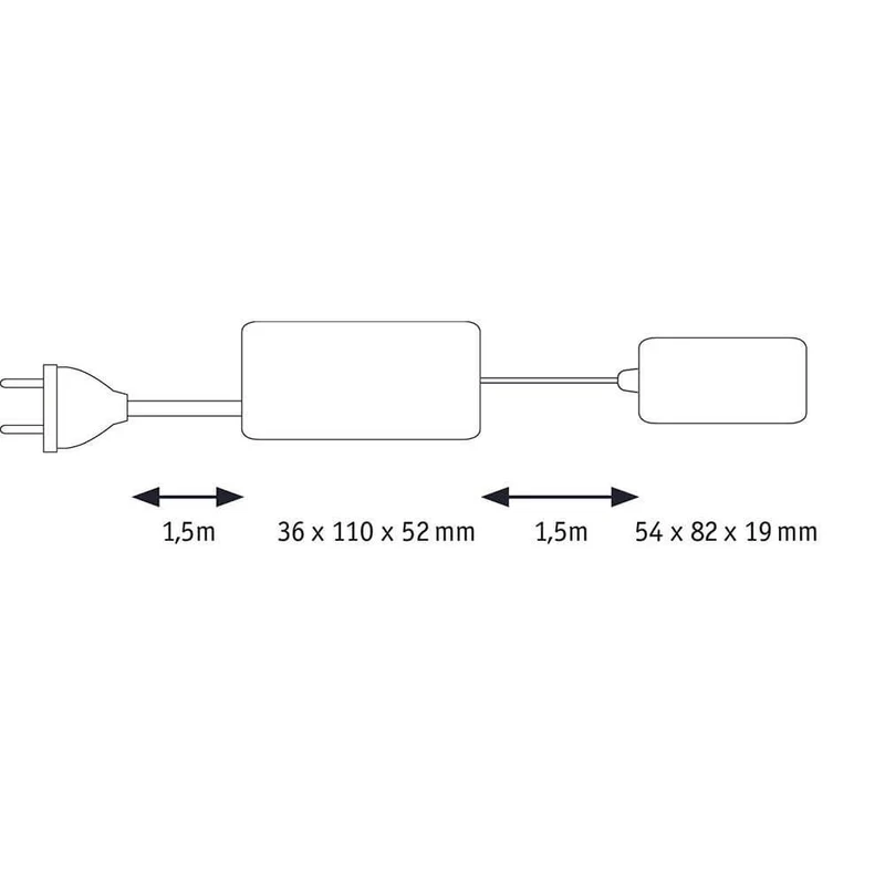 Clever Trafo 230V-12V 36W Weiß
