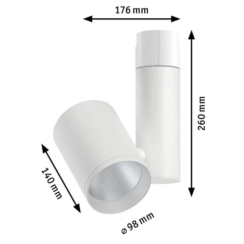 U-Rail Schienenspot LED Zeuz Einzelspot 9° Weiß