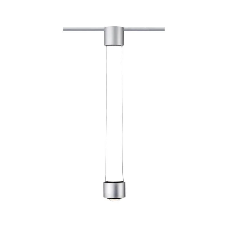 U-Rail LED Pendelleuchte Aldan Chrom-Matt Schwarz