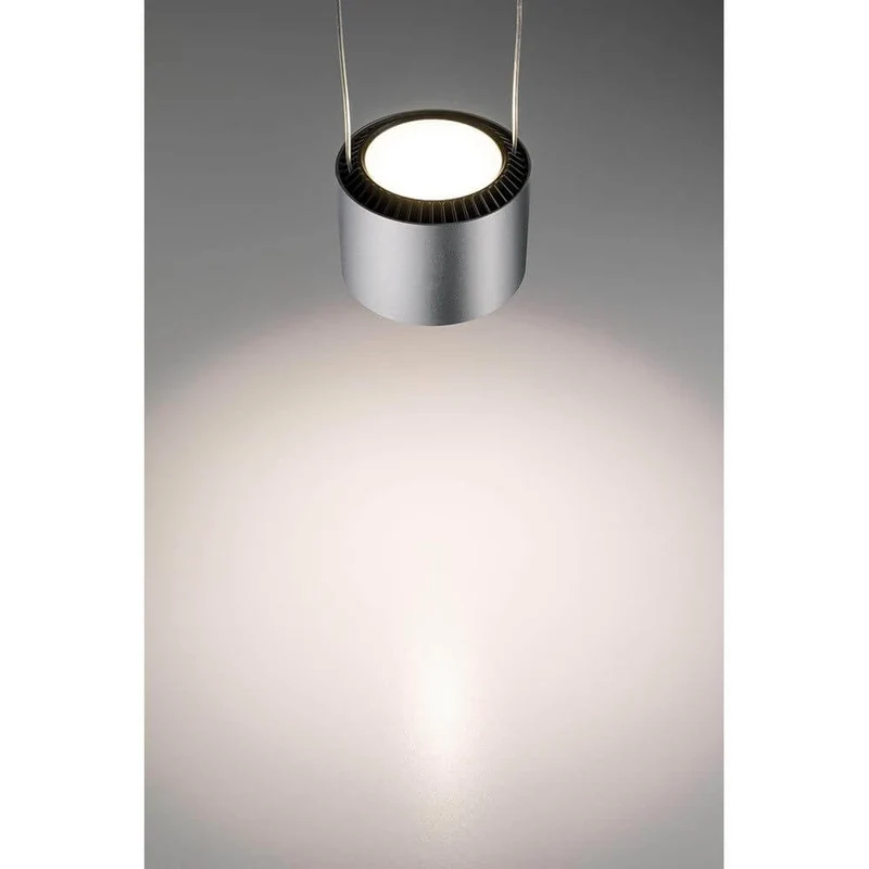 U-Rail LED Pendelleuchte Aldan Chrom-Matt Schwarz
