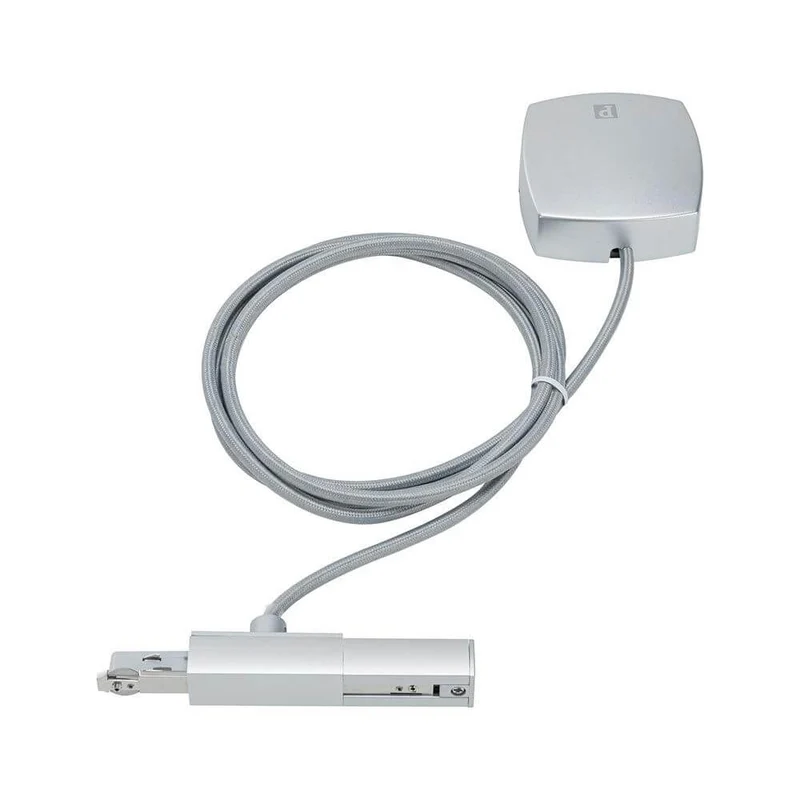 U-Rail Einspeisung 2m Kabel Chrom-Matt