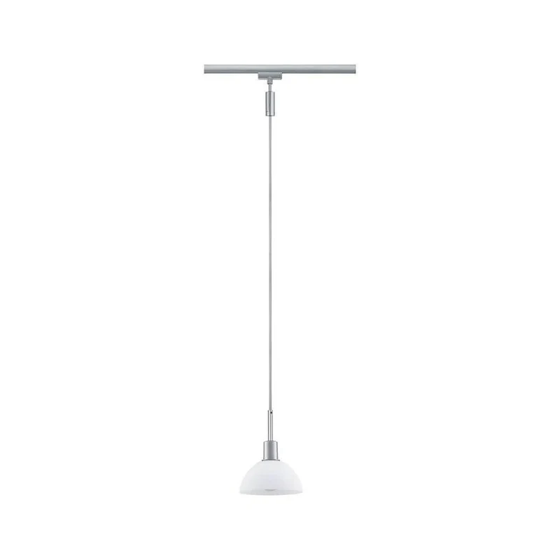 U-Rail Pendelleuchte Sarrasani Dimmbar Chrom-Matt, Opal