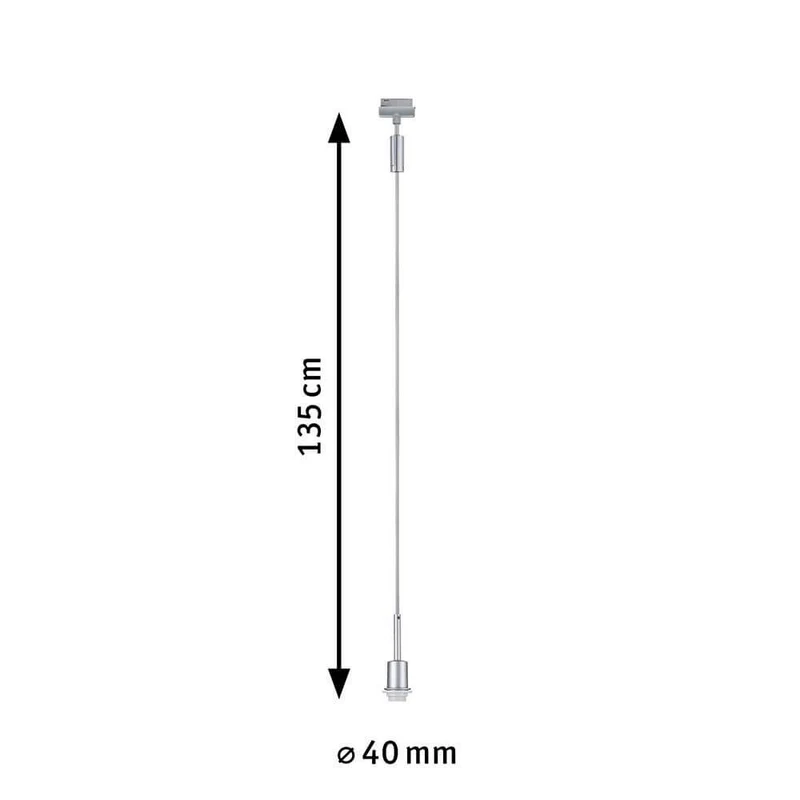 U-Rail Pendelleuchte DecoSystems Chrom-Matt
