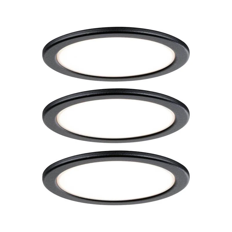 LED Unterschrankleuchte Pukk Rund 6,5cm Schwarz
