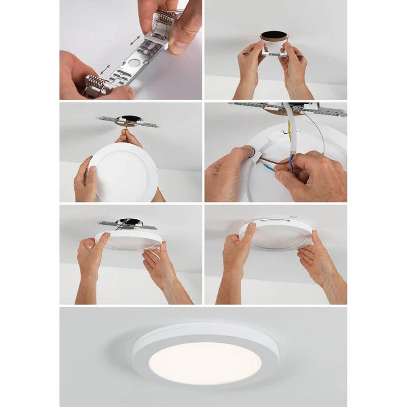 LED Einbaupanel 2 in 1 Cover-it Rund Weiß-Matt