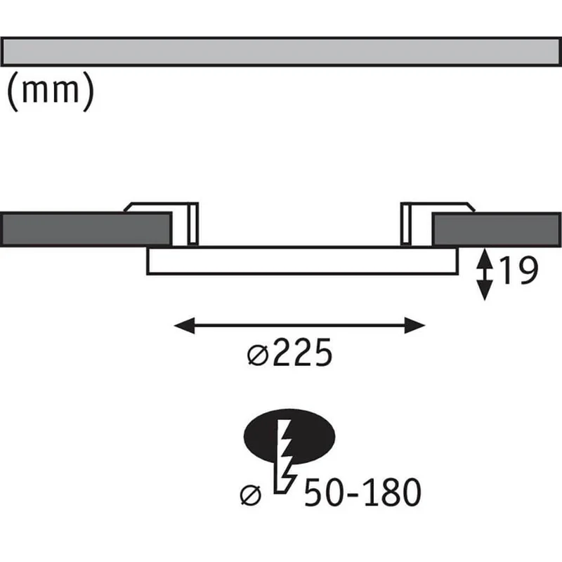 LED Einbaupanel 2 in 1 Cover-it Rund Weiß-Matt