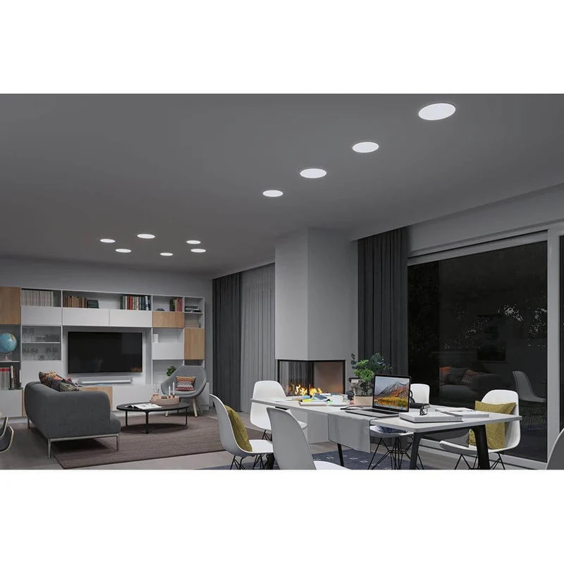 VariFit LED Einbaupanel Veluna Ø 21,5cm Weiß CCT-Switch Klar