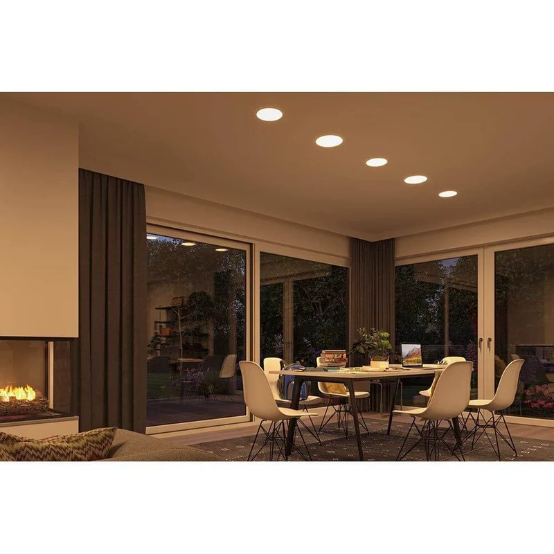 VariFit LED Einbaupanel Veluna Ø 21,5cm Weiß CCT-Switch Klar