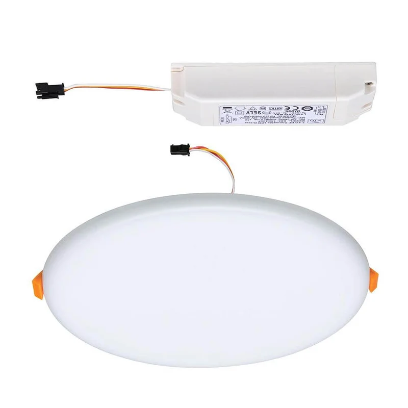 VariFit LED Einbaupanel Veluna mit CCT-Switch Ø 18,5cm