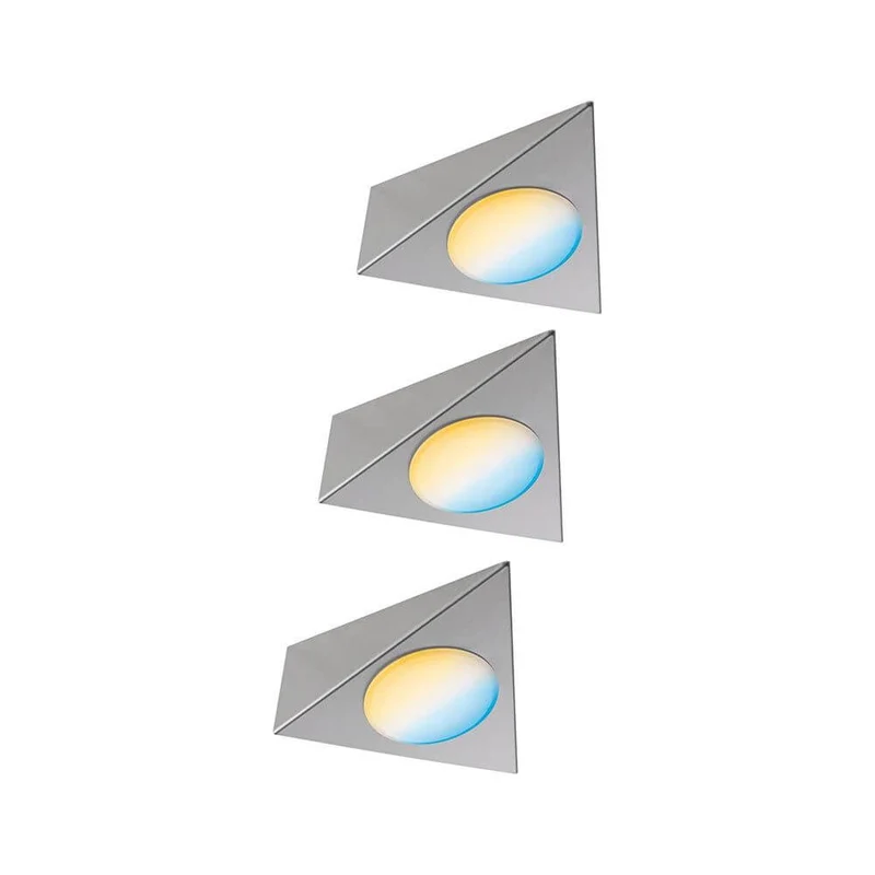 Clever LED Spot Trigo Weiß 12W Nickel-Gebürstet