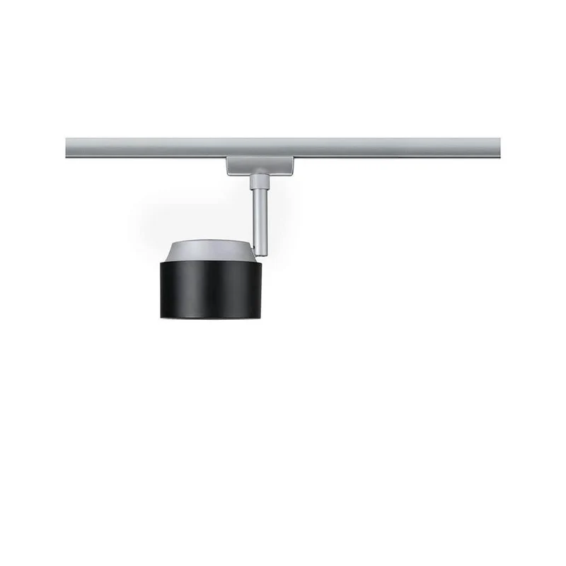 U-Rail LED Schienenspot Pane Einzelspot Schwarz, Chrom