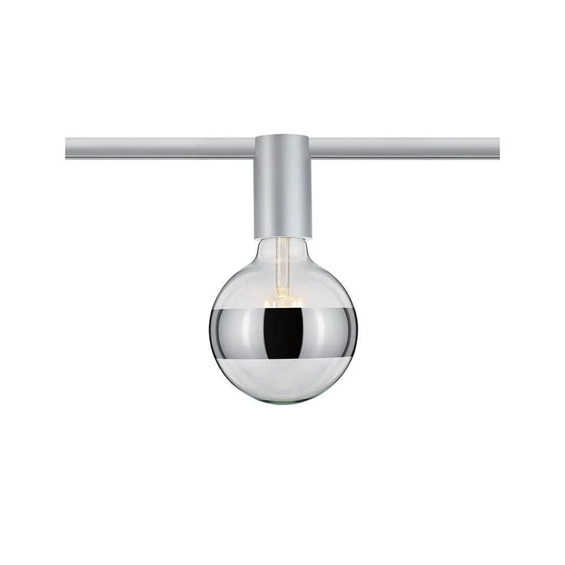 U-Rail Schienenspot Socket Einzelspot Chrom-Matt