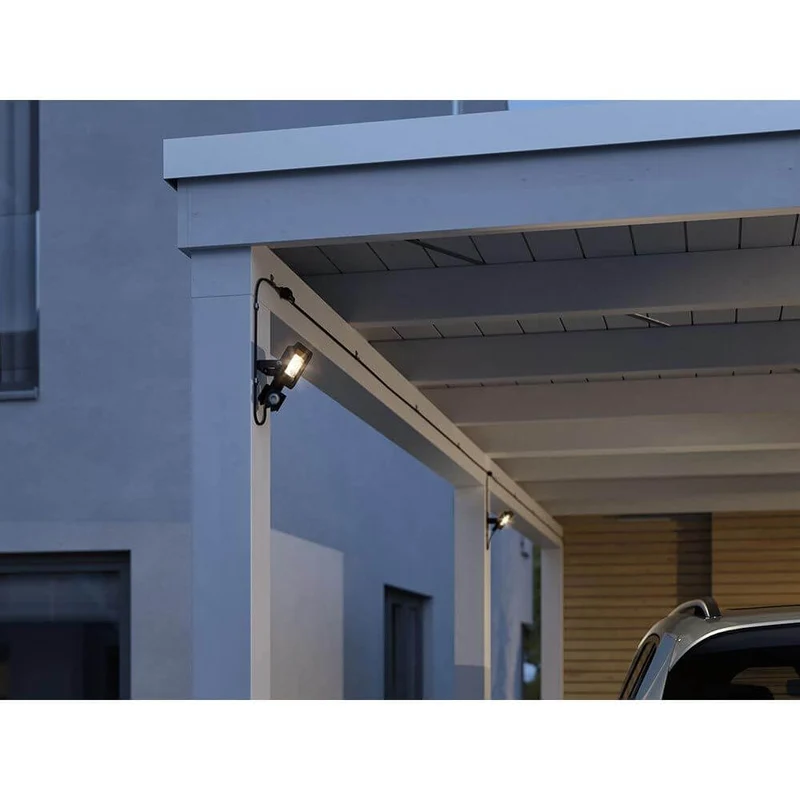 Park + Light Sensor LED Außenstrahler Bimea IP65 Schwarz