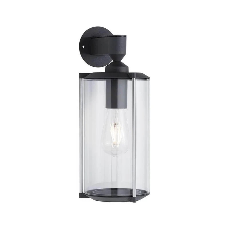 Außenwandleuchte Klassik Ø 16cm Glas Grau