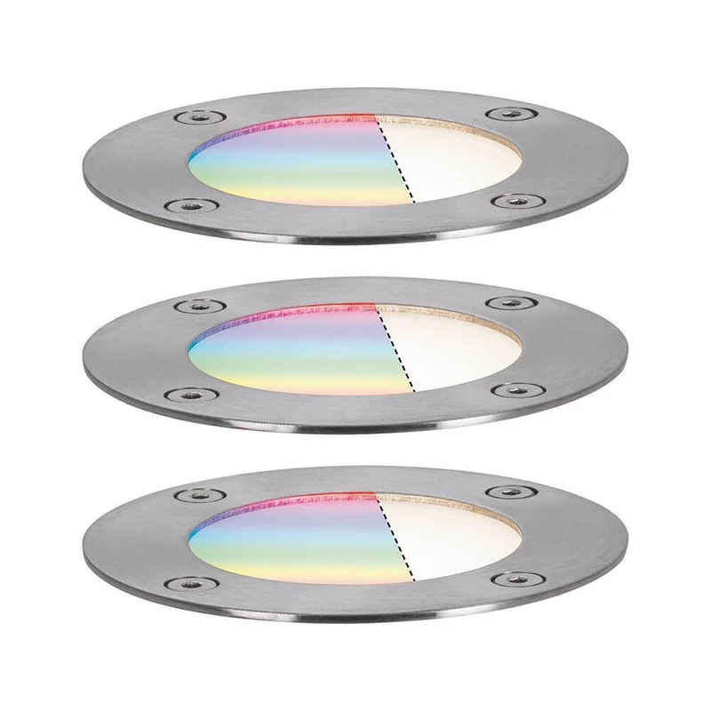 Plug & Shine LED Bodeneinbauleuchten Set Smart Home Zigbee RGBW