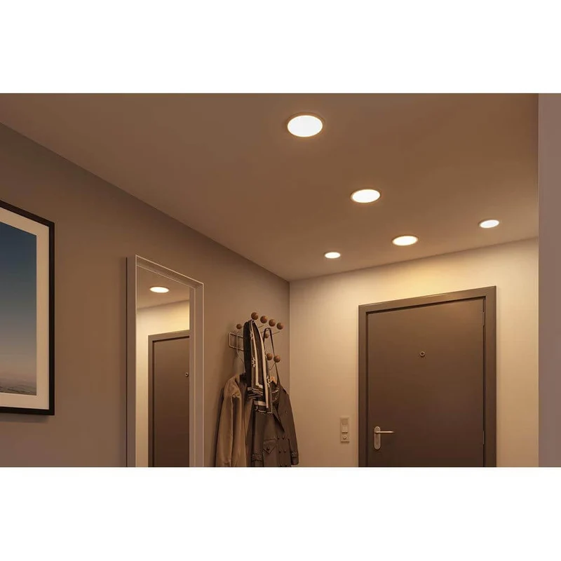VariFit LED Einbaupanel Areo Rund Ø 17,5cm Chrom-Matt